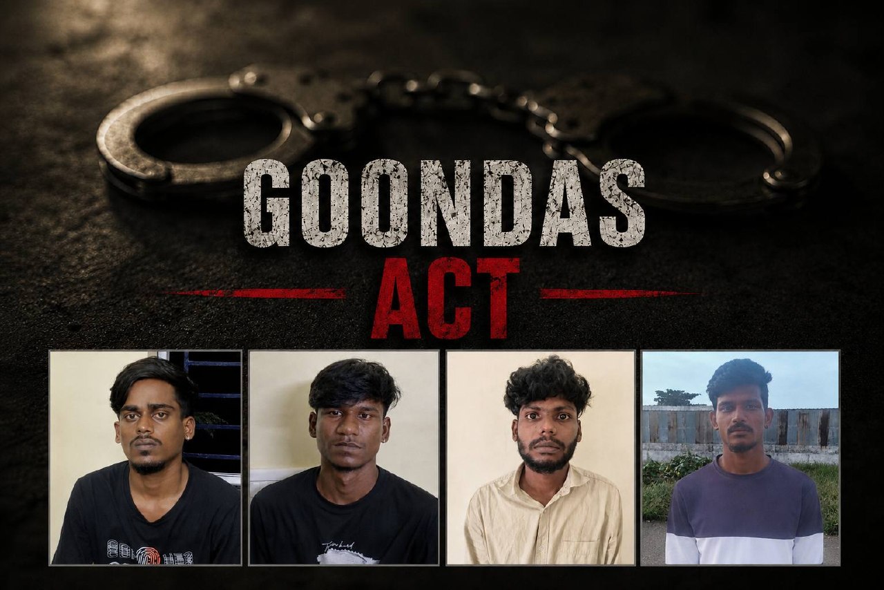 Burglary and Murder Attempt: Four Men Booked Under Goondas Act in Coimbatore